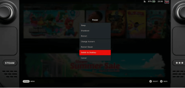 2 - Steam Deck desktop mode