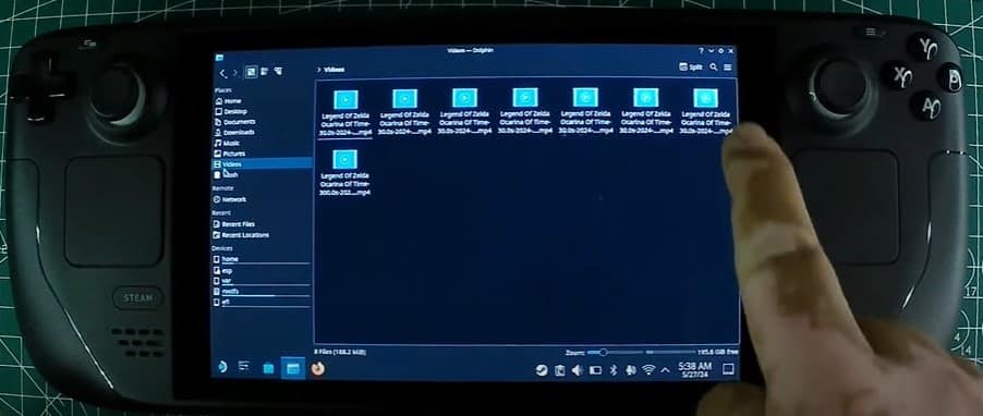 Dolphin file manager videos on steam deck