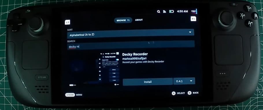 decky record screen record on the steam deck
