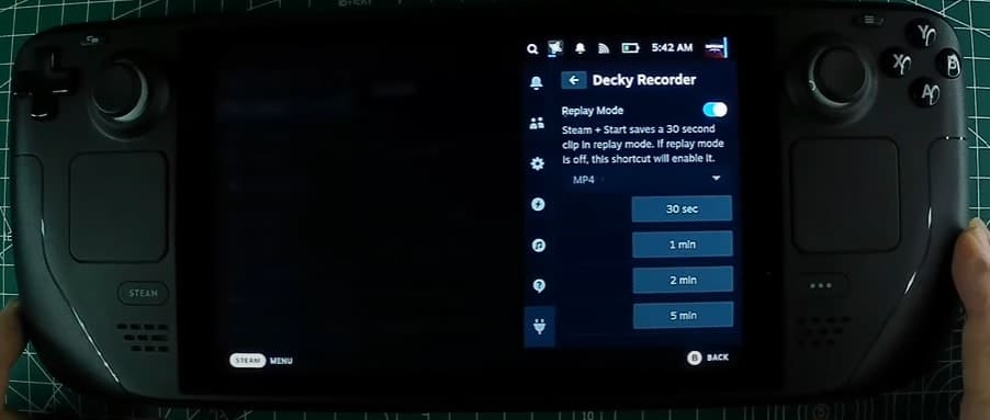 decky recorder record videos on steam deck