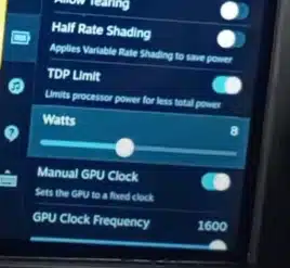 better steam deck battery life with tdp watts