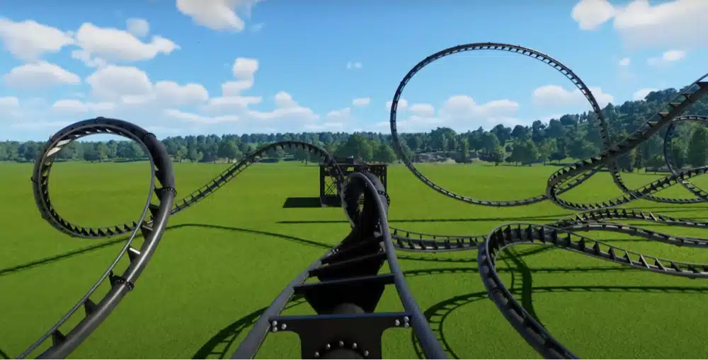 planet coaster 2 on steam deck rollercoaster