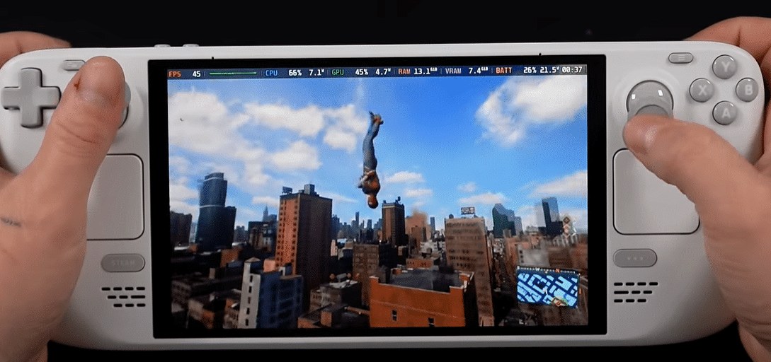 how to play spider-man 2 on steam deck