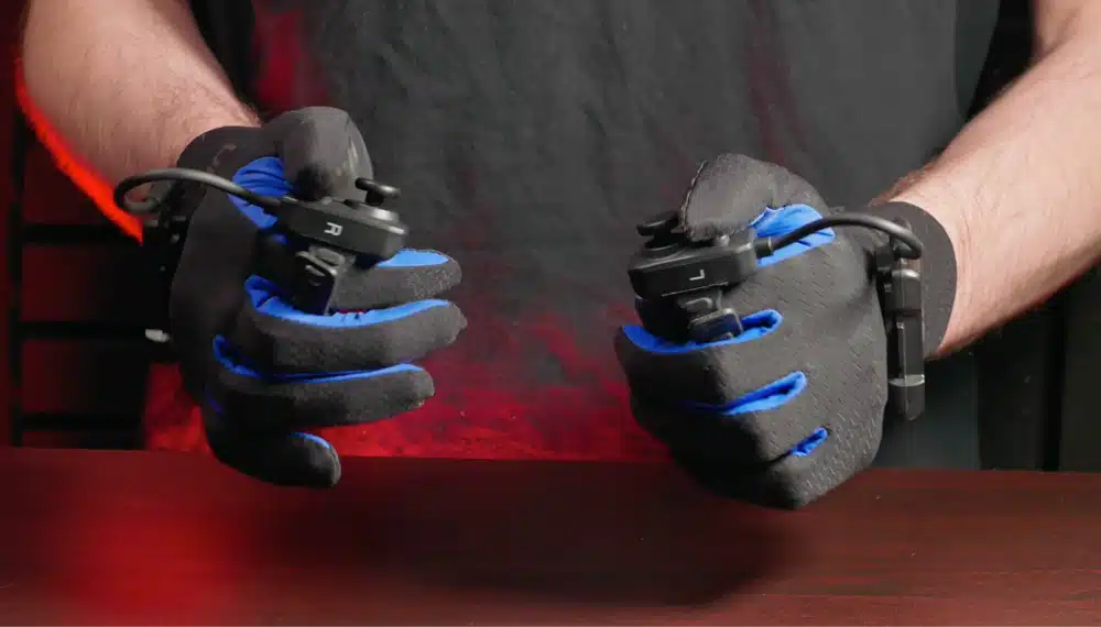 udcap vr gloves controls bujttons