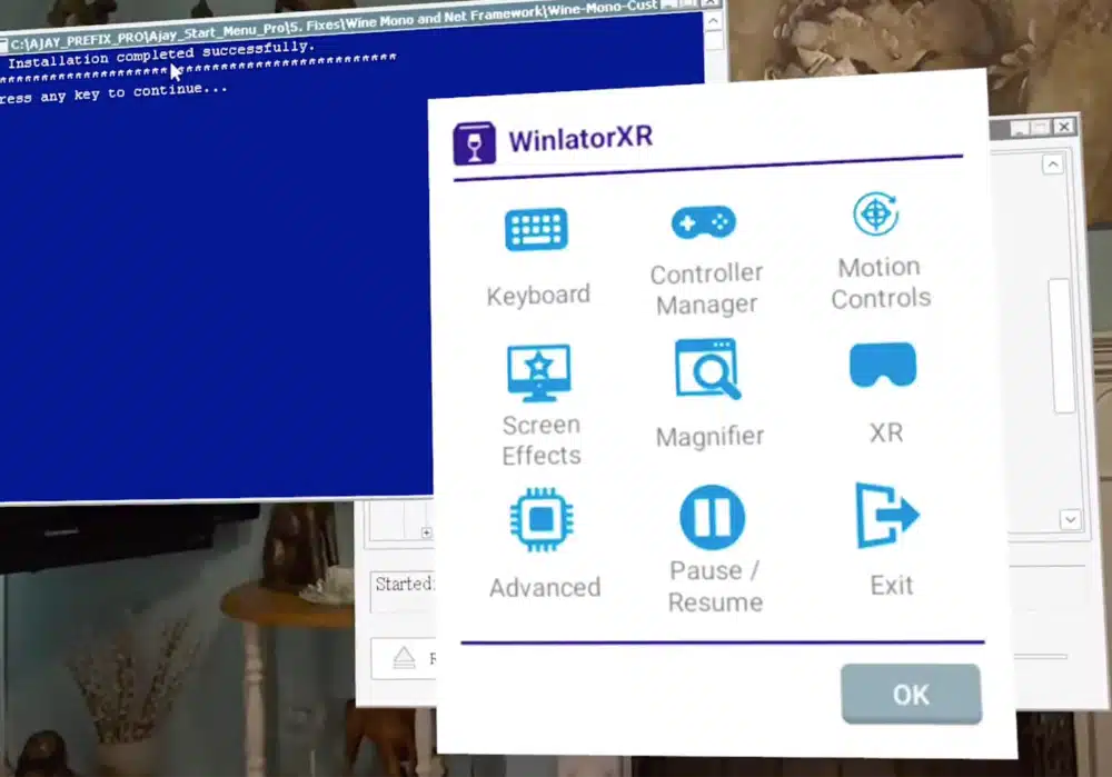 winlatorxr home screen settings help